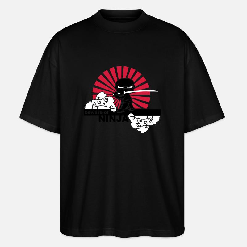 Ninja - Stanley/Stella Oversized Unisex Bio T-Shirt Blaster 2.0 - Schwarz