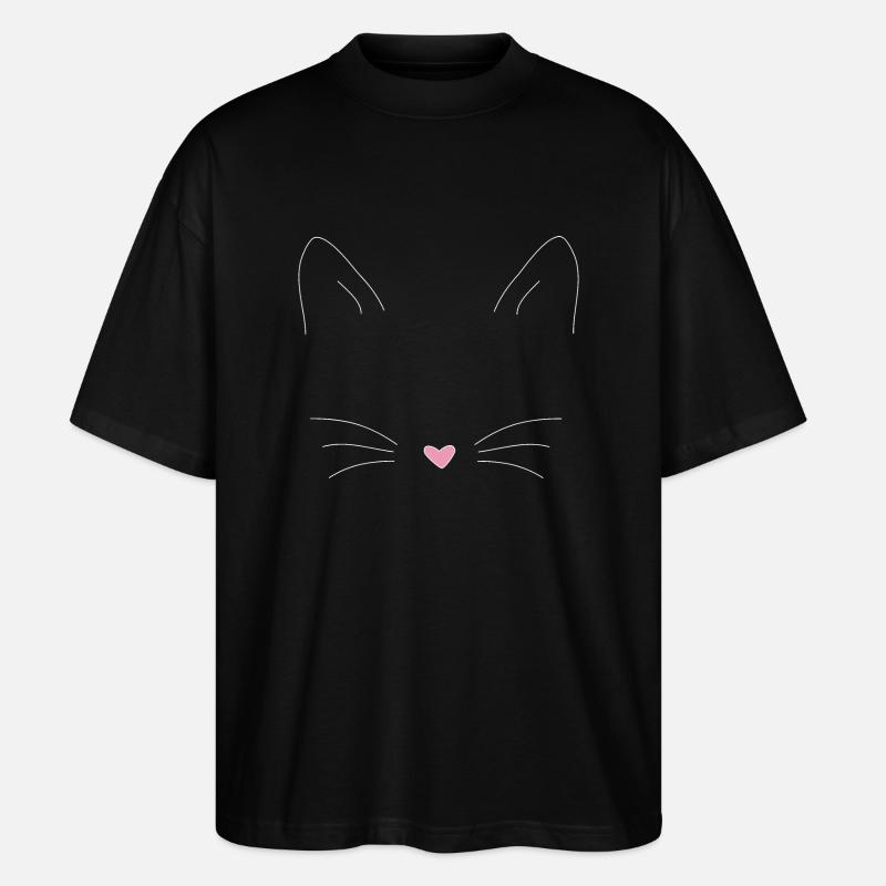 chat - T-shirt bio Blaster 2.0 coupe oversize Stanley/Stella Unisexe - noir