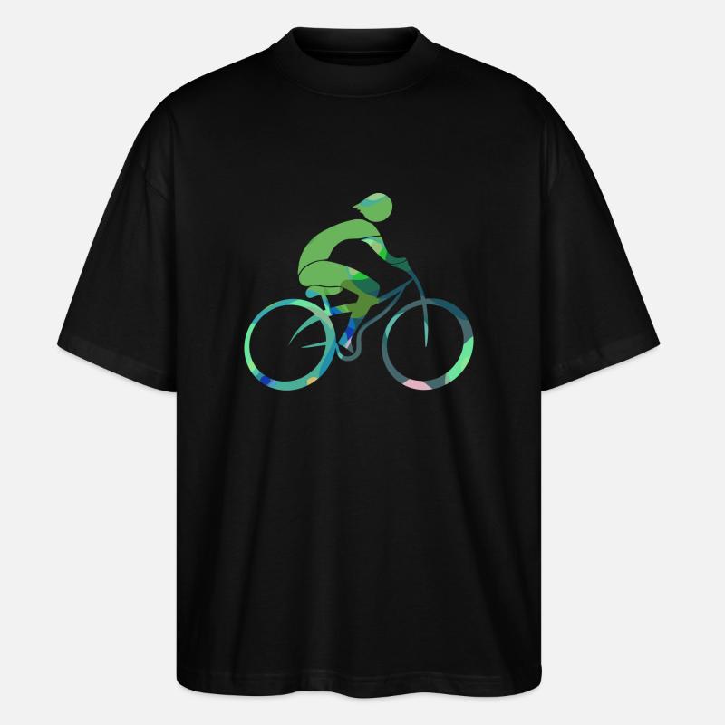 Radfahrer - Stanley/Stella Oversized Unisex Bio T-Shirt Blaster 2.0 - Schwarz