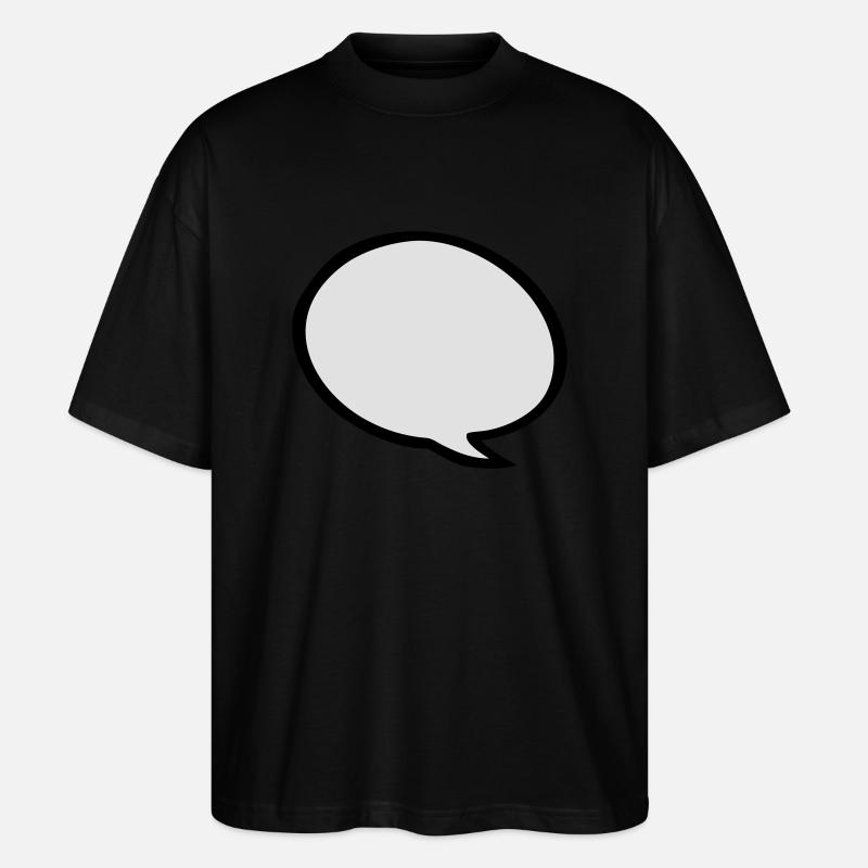 speech bubble - T-shirt bio Blaster 2.0 coupe oversize Stanley/Stella Unisexe - noir