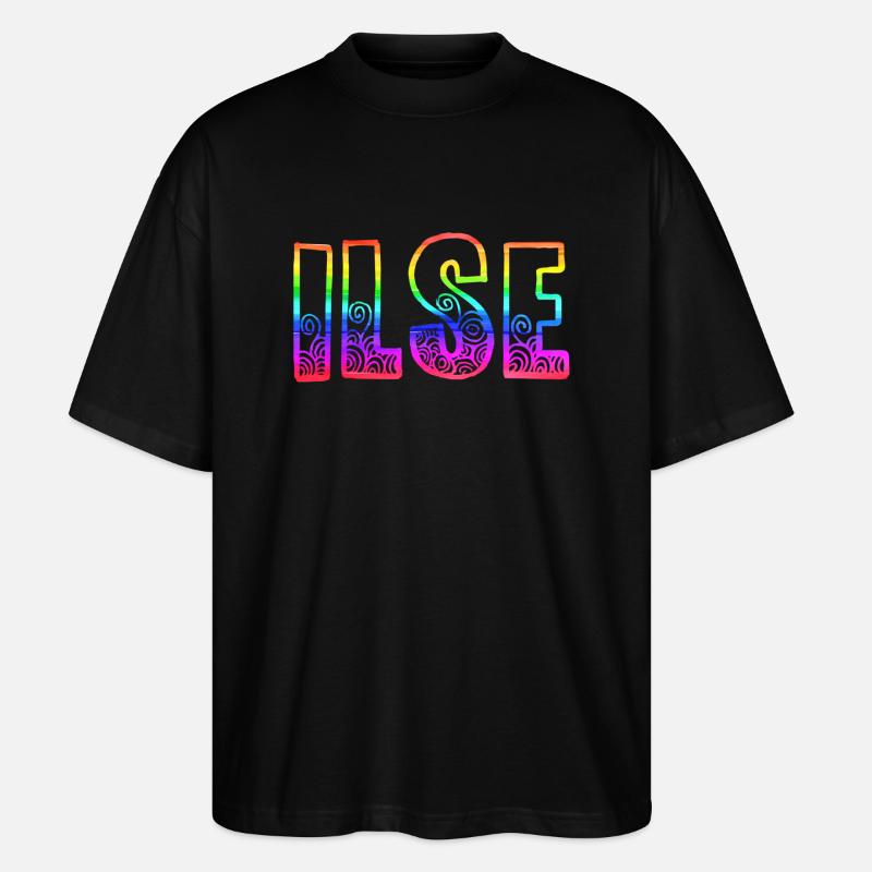 ilse rs arc-en-ciel - T-shirt bio Blaster 2.0 coupe oversize Stanley/Stella Unisexe - noir
