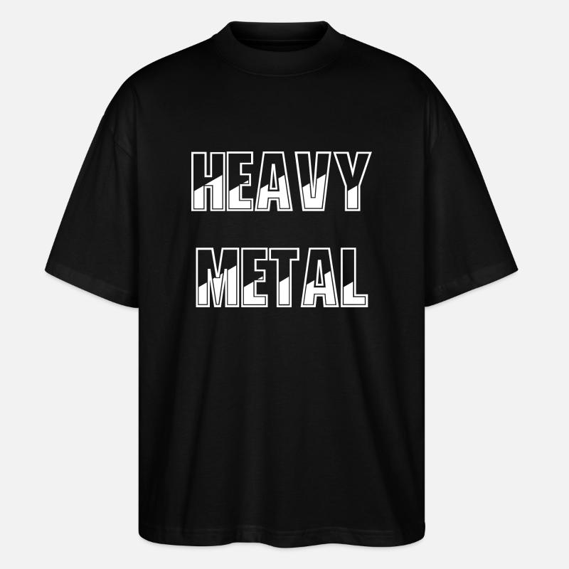 Heavy Metal - Stanley/Stella Oversized Unisex Bio T-Shirt Blaster 2.0 - Schwarz