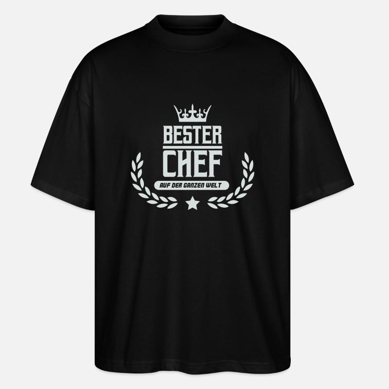 bester chef der welt - Stanley/Stella Oversized Unisex Bio T-Shirt Blaster 2.0 - Schwarz