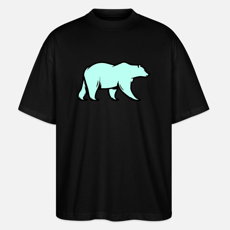 Eisbär - Stanley/Stella Oversized Unisex Bio T-Shirt Blaster 2.0 - Schwarz