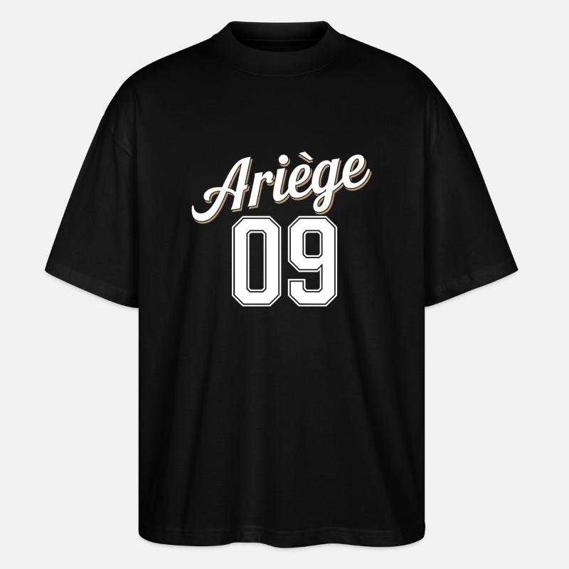 Ariège 09 - T-shirt bio Blaster 2.0 coupe oversize Stanley/Stella Unisexe - noir