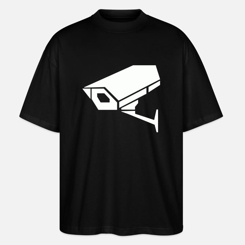 Surveillance camera - Stanley/Stella Oversized Unisex Organic T-shirt Blaster 2.0 - black