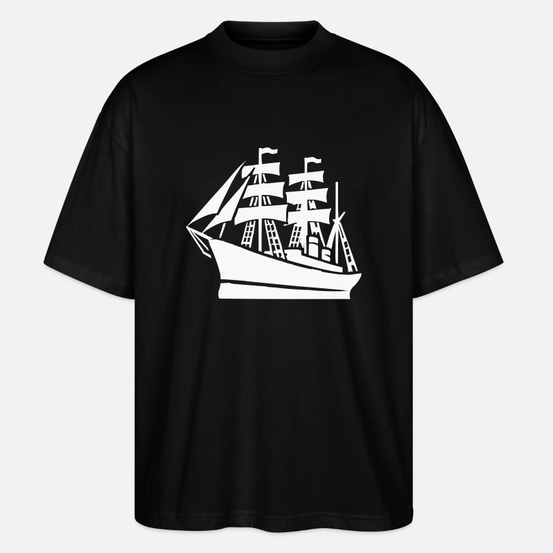 Expédition de bateaux - T-shirt bio Blaster 2.0 coupe oversize Stanley/Stella Unisexe - noir