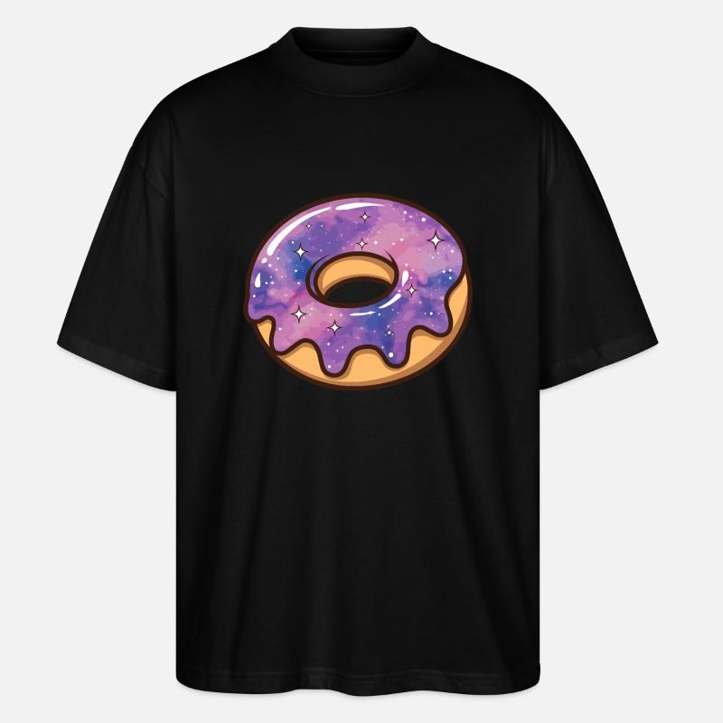 Kosmische Galaxie Donut - Stanley/Stella Oversized Unisex Bio T-Shirt Blaster 2.0 - Schwarz