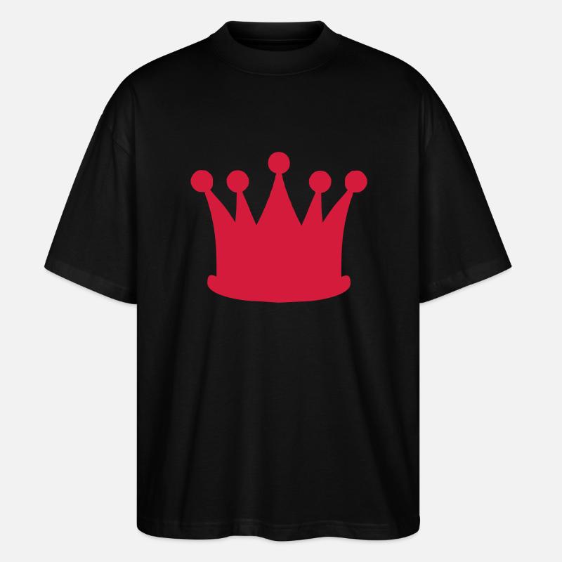 couronne - T-shirt bio Blaster 2.0 coupe oversize Stanley/Stella Unisexe - noir