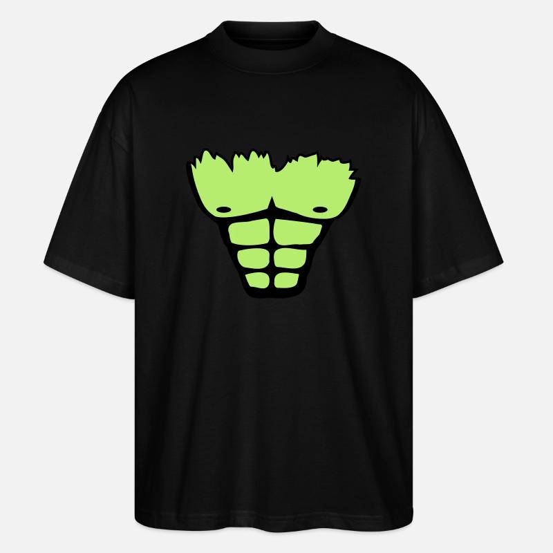 muscle_chest_wu2 - T-shirt bio Blaster 2.0 coupe oversize Stanley/Stella Unisexe - noir