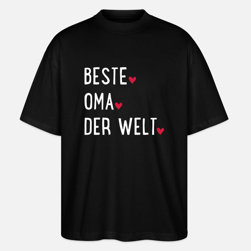 Oma - Stanley/Stella Oversized Unisex Bio T-Shirt Blaster 2.0 - Schwarz