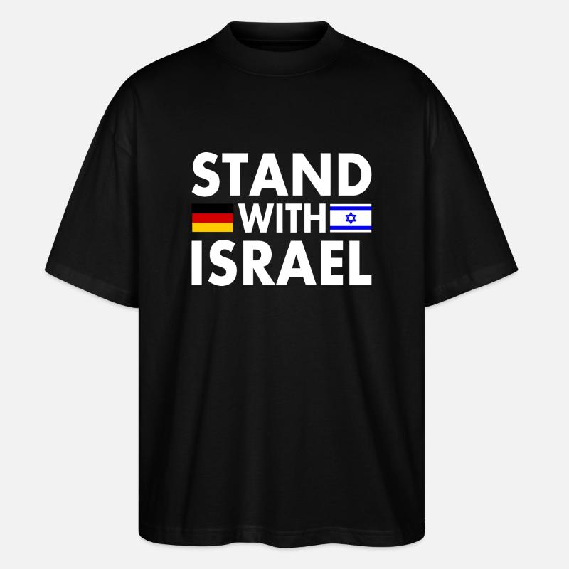 Israel - Stanley/Stella Oversized Unisex Bio T-Shirt Blaster 2.0 - Schwarz
