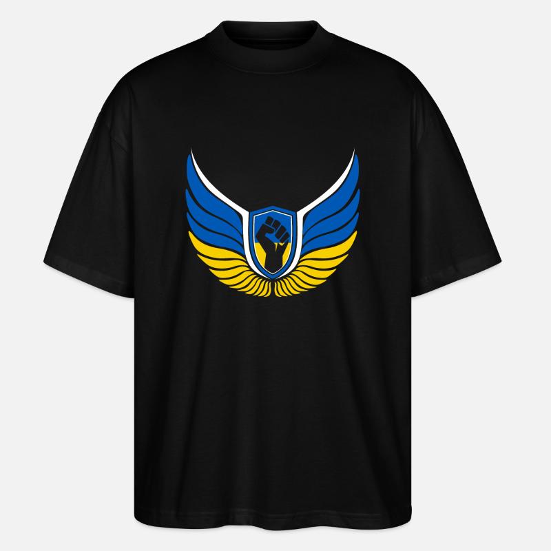 Logo de l’Ukraine - T-shirt bio Blaster 2.0 coupe oversize Stanley/Stella Unisexe - noir