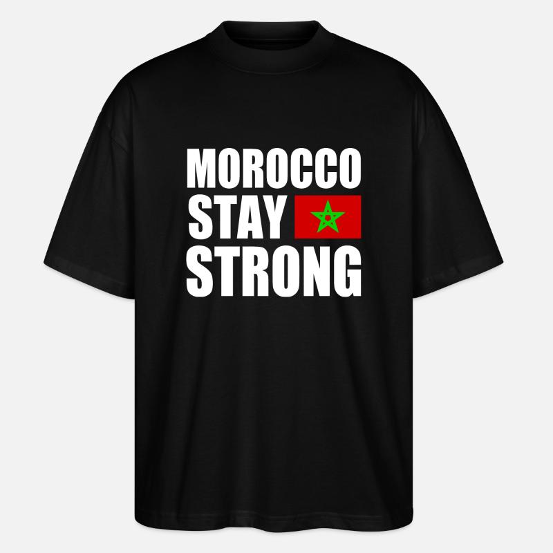 Morocco stay strong - T-shirt bio Blaster 2.0 coupe oversize Stanley/Stella Unisexe - noir