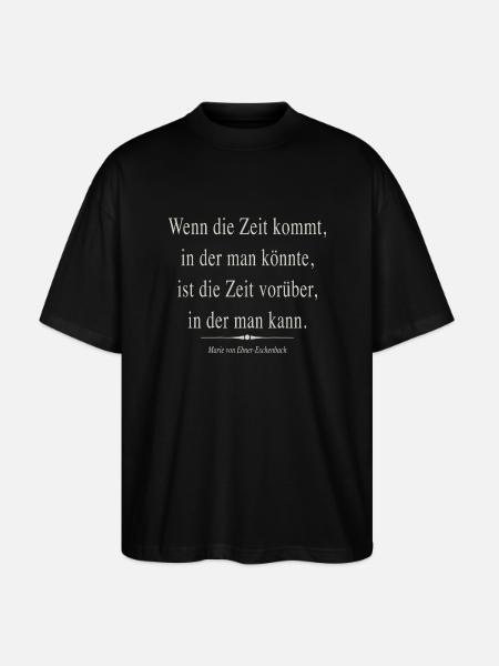 Die Zeit - Stanley/Stella Oversized Unisex Bio T-Shirt Blaster 2.0 - Schwarz