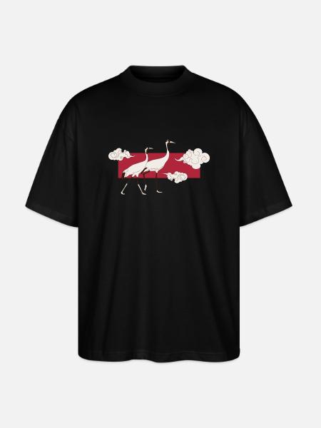Art of Japan - Japanese Art - Stanley/Stella Oversized Unisex Organic T-shirt Blaster 2.0 - black