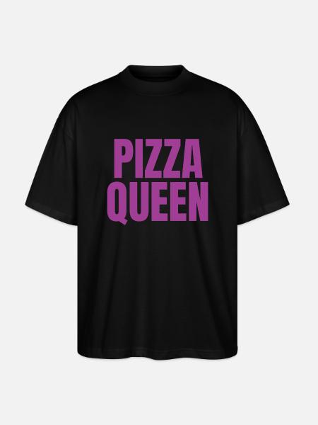 PIZZA Queen - Stanley/Stella Oversized Unisex Organic T-shirt Blaster 2.0 - black