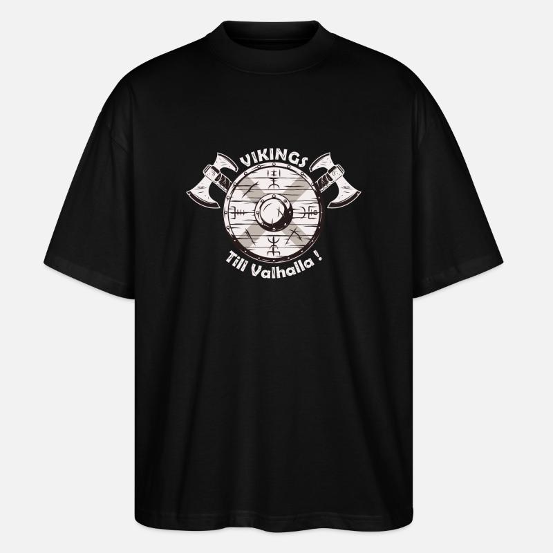 Vikings Till valhalla - Stanley/Stella Oversized Unisex Bio T-Shirt Blaster 2.0 - Schwarz