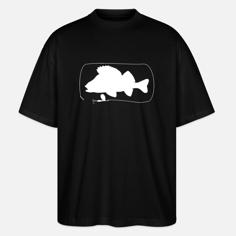 Perch with spinner - Stanley/Stella Oversized Unisex Organic T-shirt Blaster 2.0 - black