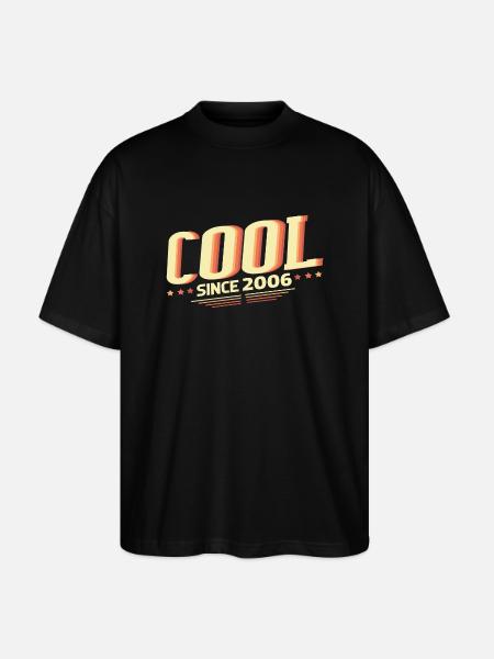 Cool seit 2006 - Stanley/Stella Oversized Unisex Bio T-Shirt Blaster 2.0 - Schwarz