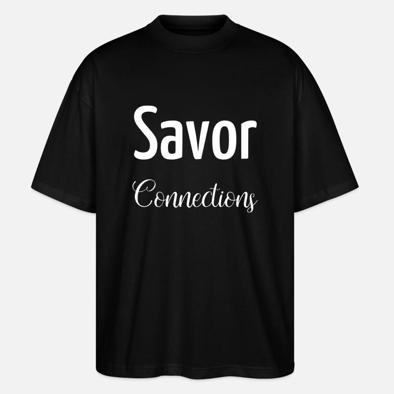 Fostering Connections Connection Quotes - Stanley/Stella Oversized Unisex Organic T-shirt Blaster 2.0 - black