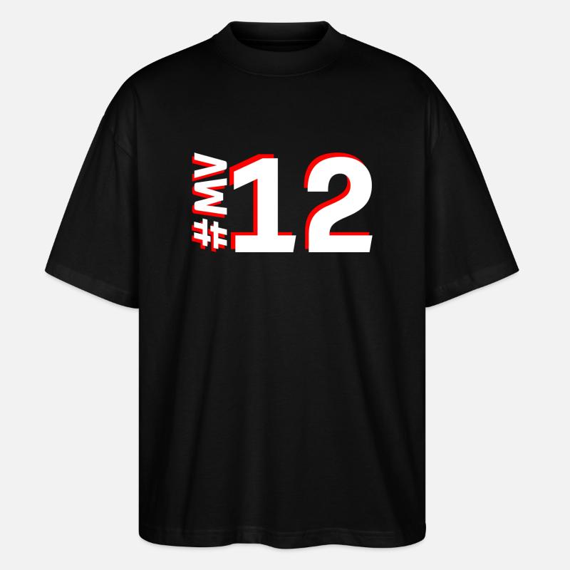 MV12 - T-shirt bio Blaster 2.0 coupe oversize Stanley/Stella Unisexe - noir