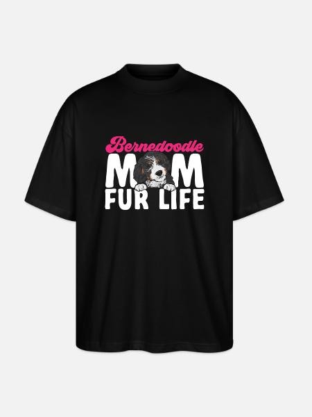 Bernedoodle Dog - Stanley/Stella Oversized Unisex Organic T-shirt Blaster 2.0 - black