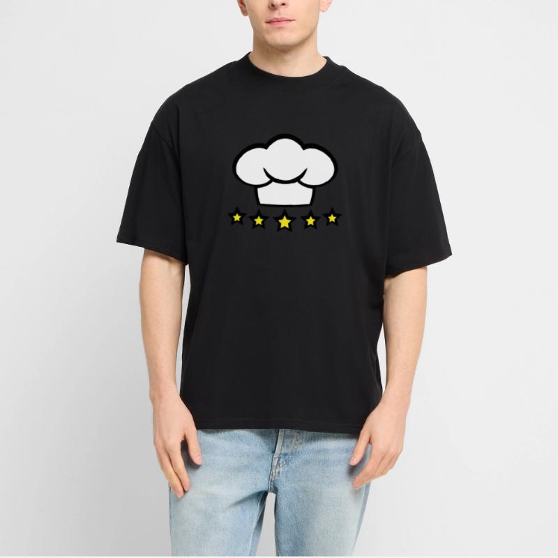 Chef Kitchen Chef's Hat 5 Star Master Cool Stanley/Stella Oversized Unisex Organic T-shirt Blaster 2.0