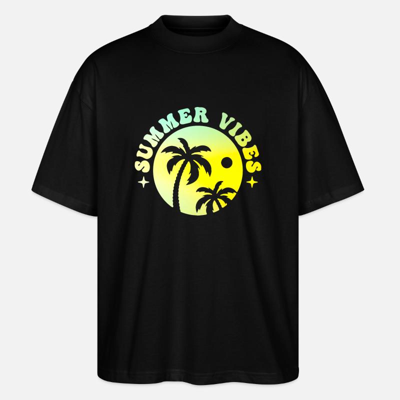 Summer Vibes - Stanley/Stella Oversized Unisex Bio T-Shirt Blaster 2.0 - Schwarz