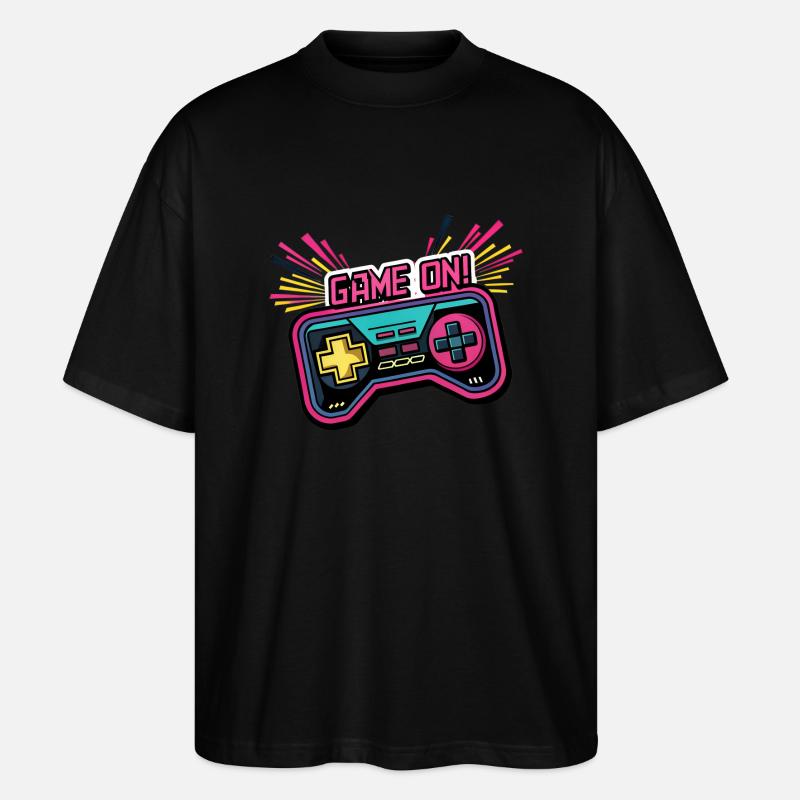 GAME ON. GAMECONTROLLER. SPIELPAD - Stanley/Stella Oversized Unisex Bio T-Shirt Blaster 2.0 - Schwarz