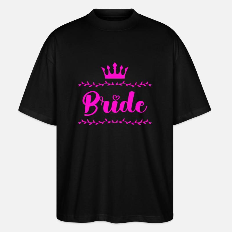 bride - Stanley/Stella Oversized Unisex Bio T-Shirt Blaster 2.0 - Schwarz