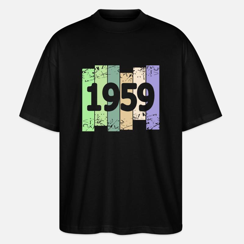 1959 - T-shirt bio Blaster 2.0 coupe oversize Stanley/Stella Unisexe - noir