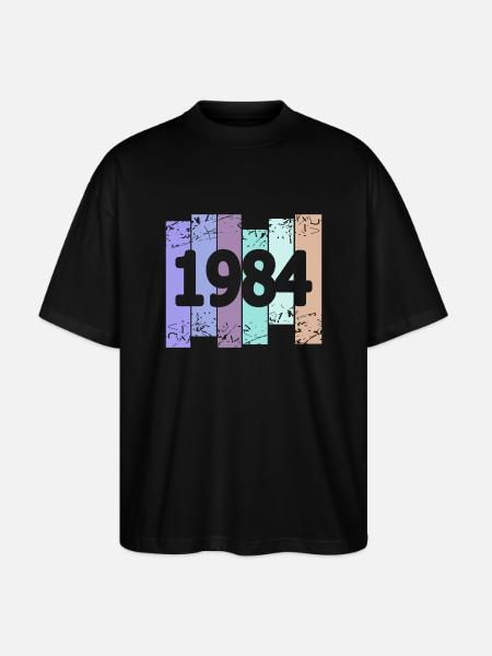 1984 - Stanley/Stella Oversized Unisex Organic T-shirt Blaster 2.0 - black