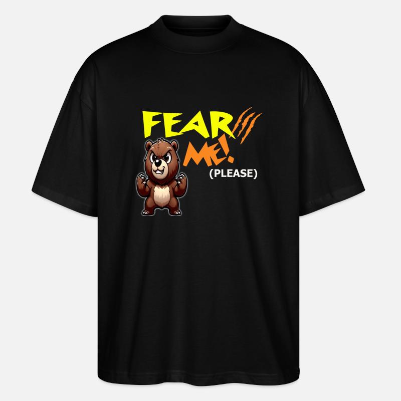 Fürchte mich, bitte - Stanley/Stella Oversized Unisex Bio T-Shirt Blaster 2.0 - Schwarz