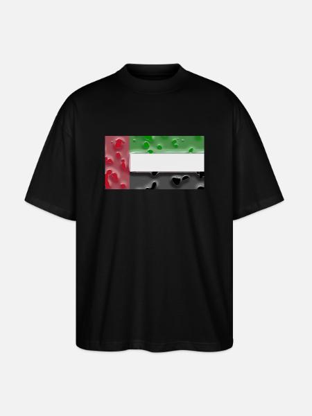 Gift for Emirates - Stanley/Stella Oversized Unisex Organic T-shirt Blaster 2.0 - black