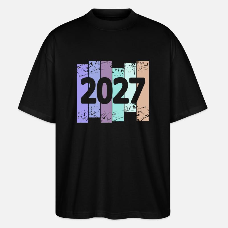 2027 - Stanley/Stella Oversized Unisex Bio T-Shirt Blaster 2.0 - Schwarz