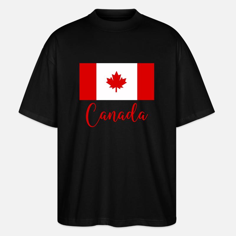 kanada canada - Stanley/Stella Oversized Unisex Bio T-Shirt Blaster 2.0 - Schwarz