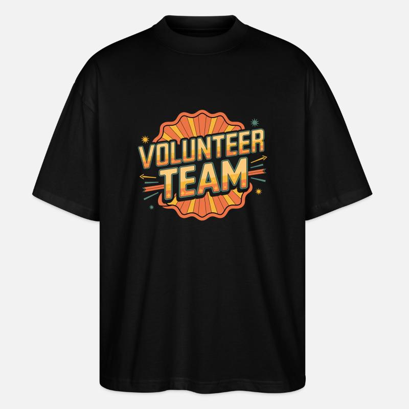 Volunteer Team 13 - Stanley/Stella Oversized Unisex Bio T-Shirt Blaster 2.0 - Schwarz