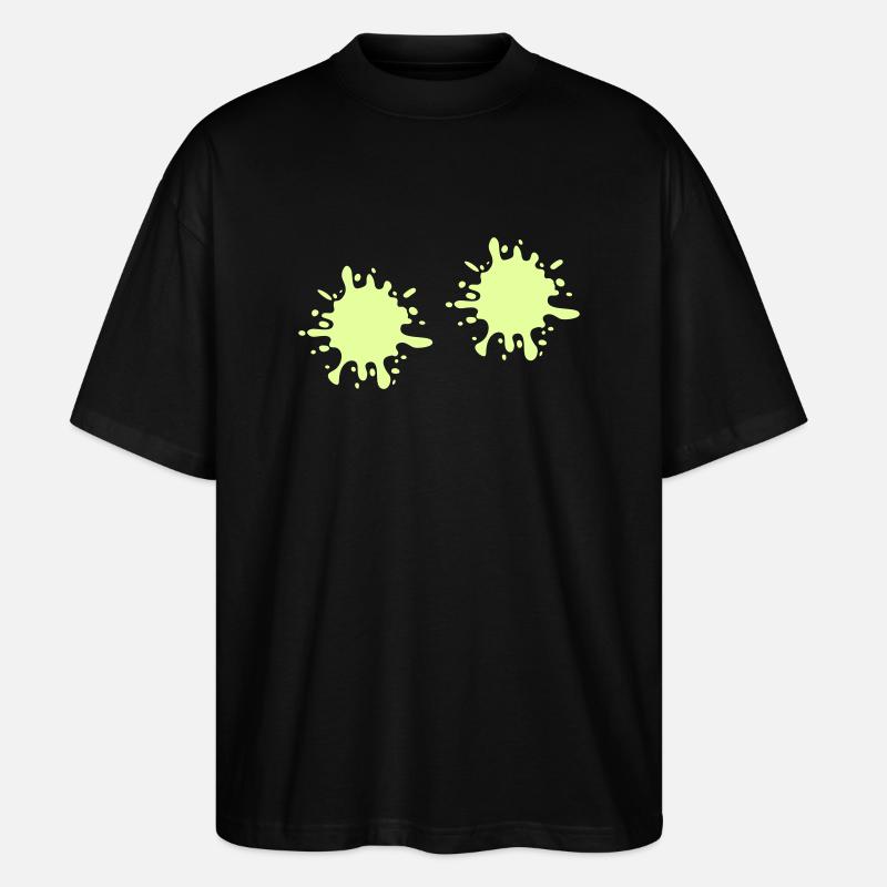 Farbklecks kleckse - Stanley/Stella Oversized Unisex Bio T-Shirt Blaster 2.0 - Schwarz