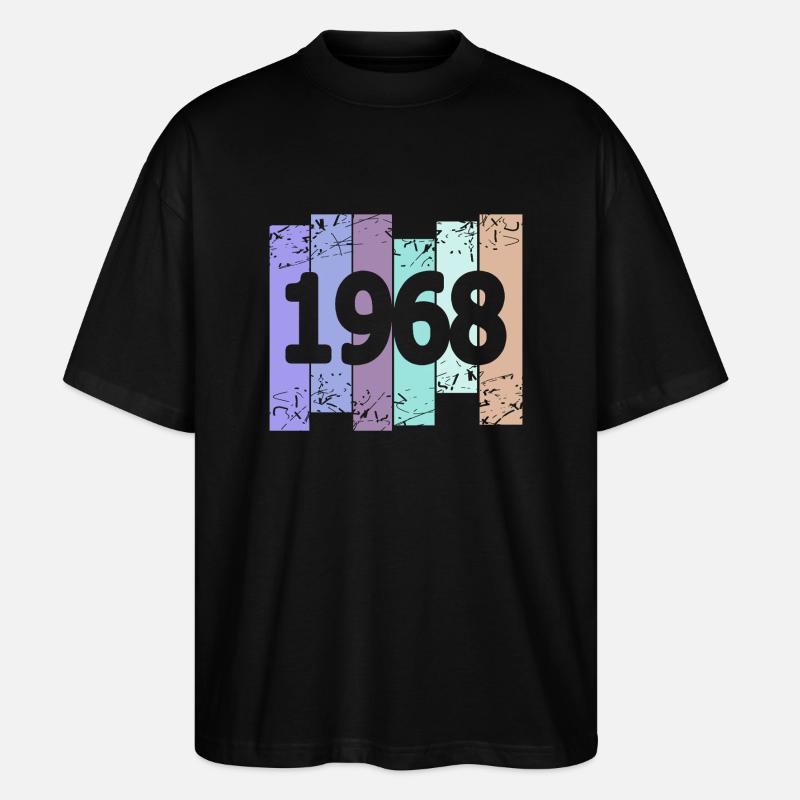 1968 - Stanley/Stella Oversized Unisex Bio T-Shirt Blaster 2.0 - Schwarz