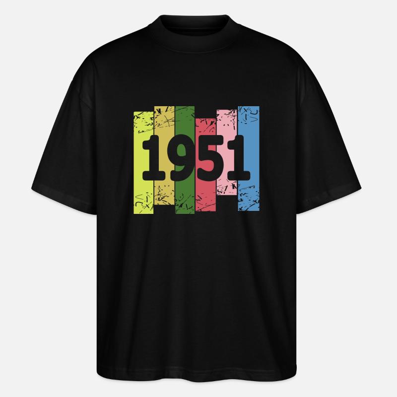 1951 - Stanley/Stella Oversized Unisex Bio T-Shirt Blaster 2.0 - Schwarz