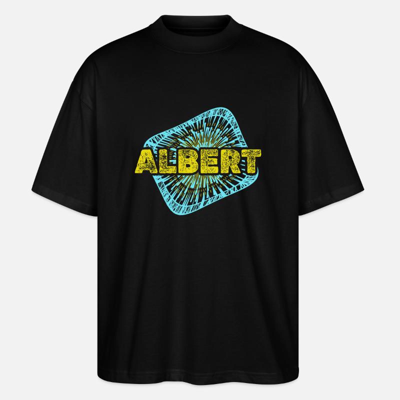 Albert als Freizeit - Stanley/Stella Oversized Unisex Bio T-Shirt Blaster 2.0 - Schwarz