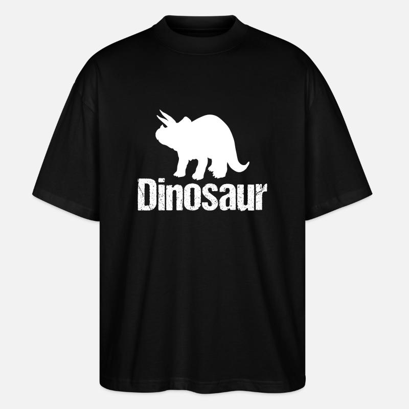 Dinosaure Triceratops - Dino - T-shirt bio Blaster 2.0 coupe oversize Stanley/Stella Unisexe - noir