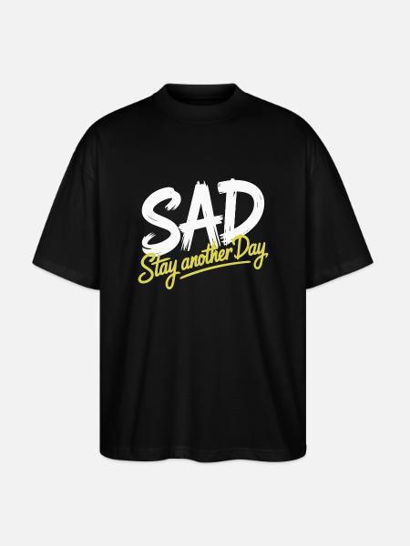STAY ANOTHER DAY - Stanley/Stella Oversized Unisex Organic T-shirt Blaster 2.0 - black