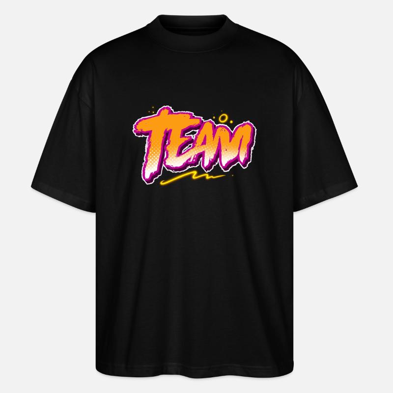 Team - Stanley/Stella Oversized Unisex Bio T-Shirt Blaster 2.0 - Schwarz