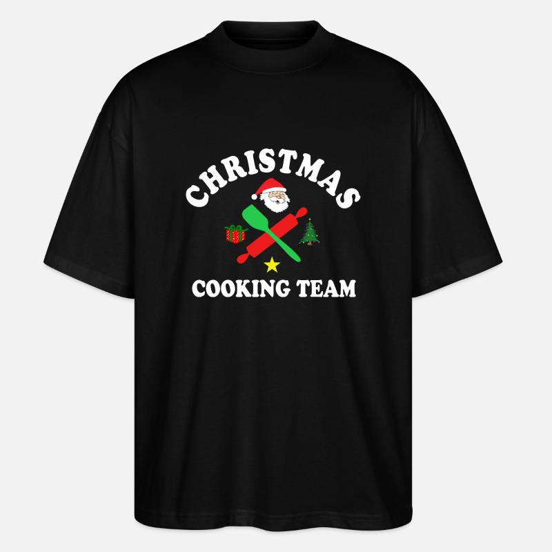 Christmas Cooking Team - T-shirt bio Blaster 2.0 coupe oversize Stanley/Stella Unisexe - noir