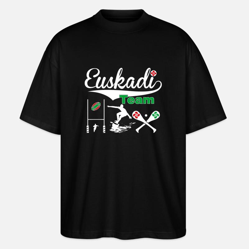Euskadi Team Sport 06 - Stanley/Stella Oversized Unisex Bio T-Shirt Blaster 2.0 - Schwarz