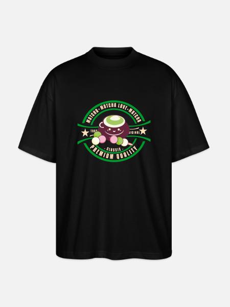 Japan - Matcha - Stanley/Stella Oversized Unisex Bio T-Shirt Blaster 2.0 - Schwarz