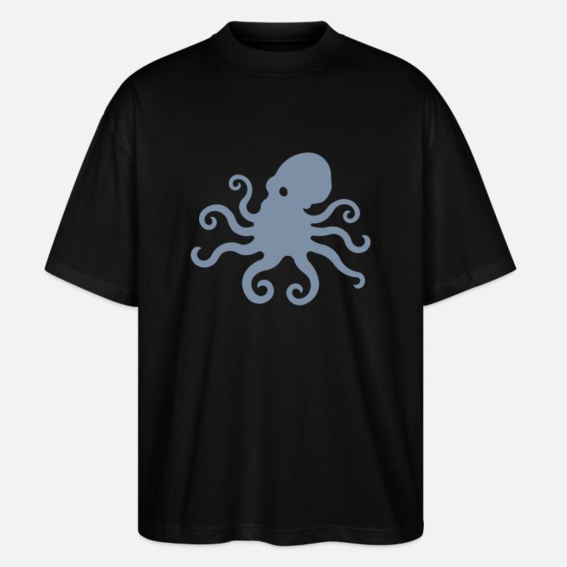 octovius logo - Stanley/Stella Oversized Unisex Bio T-Shirt Blaster 2.0 - Schwarz