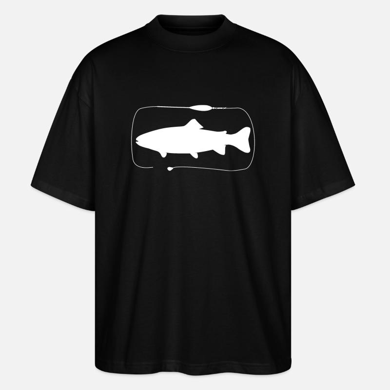 Trout Sbirolino assembly with paste - Stanley/Stella Oversized Unisex Organic T-shirt Blaster 2.0 - black